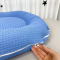 Кокон для новорожденных Oh My Kids Soft OMK Deep Blue Пике Голубой Кокос 6 см КК-256-OMK