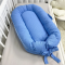 Кокон для новорожденных Oh My Kids Soft OMK Deep Blue Пике Голубой Кокос 6 см КК-256-OMK