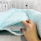 Кокон для новорожденных Oh My Kids Soft OMK Mint Пике Мятный Поролон 2 см КК-258-OMK