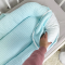Кокон для новорожденных Oh My Kids Soft OMK Mint Пике Мятный Поролон 2 см КК-258-OMK