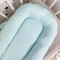 Кокон для новорожденных Oh My Kids Soft OMK Mint Пике Мятный Поролон 2 см КК-258-OMK