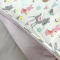 Плед конверт для новорожденных Oh My Kids Forest Animals Сатин Лиловый 100х80 см KLD-9066-1