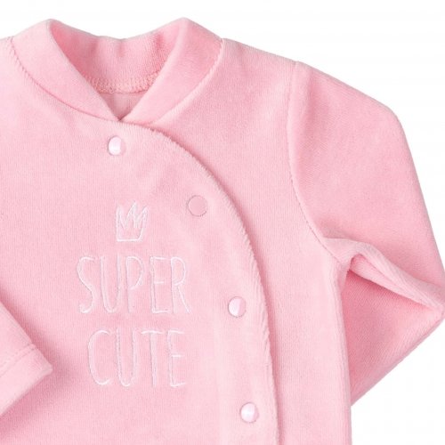 Набор одежды для новорожденных Bembi 1 - 3 мес Велюр Розовый КП244