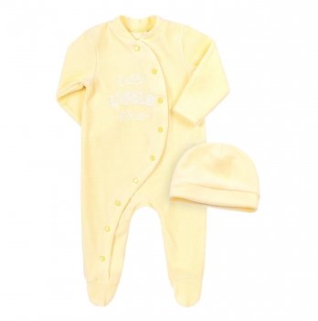 Набор одежды для новорожденных Bembi 1 - 6 мес Велюр Желтый КП246
