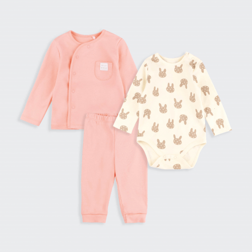 Набор одежды для детей Bembi 1 - 6 мес Интерлок Абрикосовый КП300