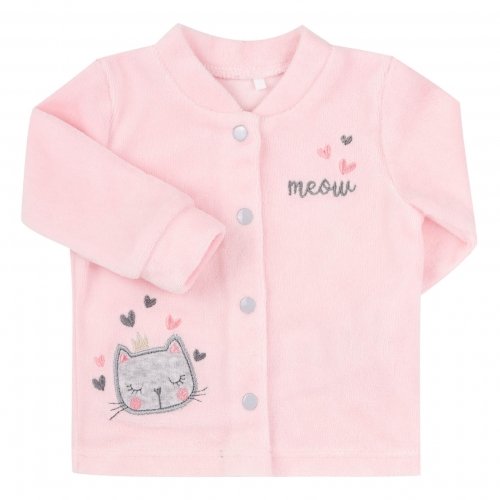 Набор одежды для новорожденных Bembi 1 - 3 мес Велюр Розовый/Серый КС737