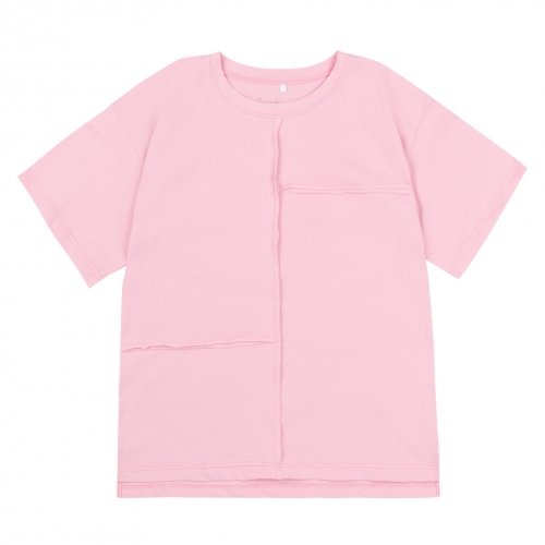 Костюм футболка и шорты на девочку Bembi Summer 2024 7 - 13 лет Трикотаж рубчик Светло-розовый КС780
