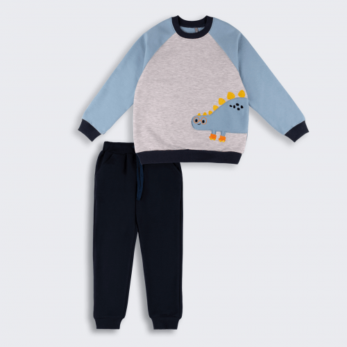 Спортивный костюм детский Bembi 2 - 6 лет Трикотаж двунитка Синий/Голубой КС803