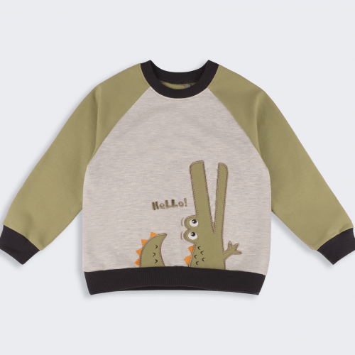 Спортивный костюм детский Bembi 2 - 6 лет Трикотаж двунитка Черный/Хаки КС803