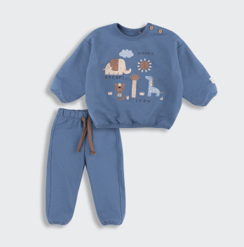 Детский костюм Bembi 6 - 12 мес Трикотаж двунитка Синий КС807