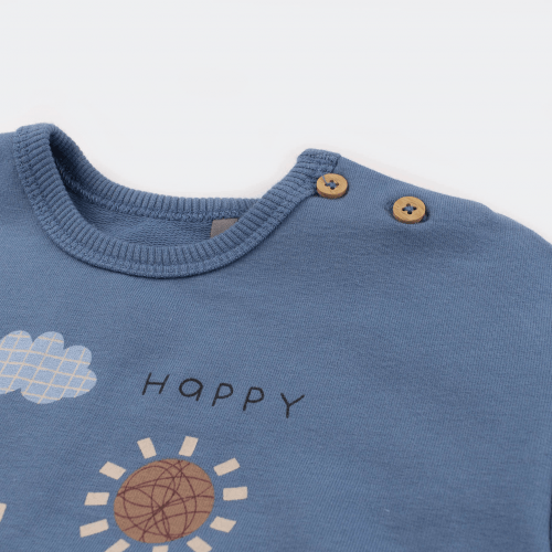 Детский костюм Bembi 6 - 12 мес Трикотаж двунитка Синий КС807