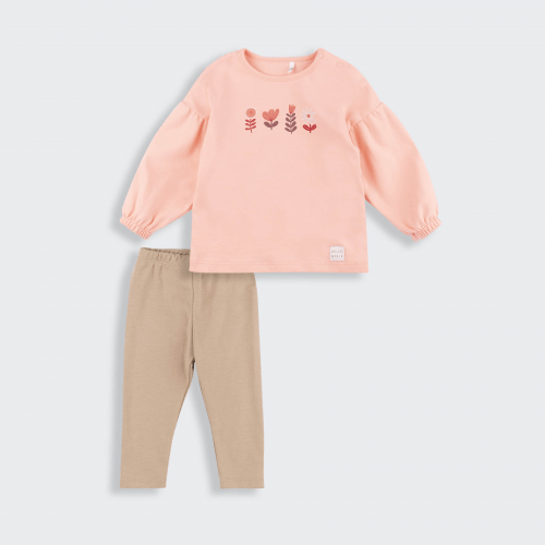 Детский костюм Bembi 9 - 18 мес Интерлок Абрикосовый/Бежевый КС808