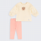 Детский костюм Bembi 9 - 18 мес Интерлок Молочный/Абрикосовый КС808