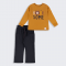 Детский костюм Bembi 3 - 12 мес Интерлок Горчичный/Черный КС811