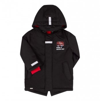 Демисезонная куртка для мальчика Bembi 1 - 3 года Плащевка Черный КТ242