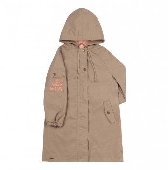 Демисезонная куртка для девочки Bembi 4 - 6 лет Плащевка Хаки КТ250