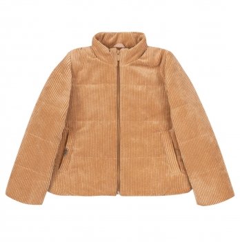Демисезонная куртка для девочки Bembi 4 - 6 лет Вельвет Бежевый КТ259