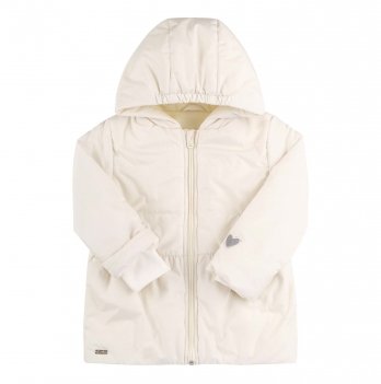 Демисезонная куртка для девочки Bembi 1 - 3 лет Плащевка Молочный КТ261