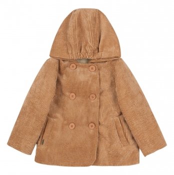 Демисезонная куртка для девочки Bembi 1 - 3 лет Вельвет Бежевый КТ263