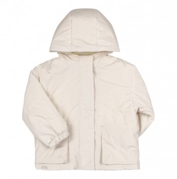 Демисезонная куртка для девочки Bembi 7 - 11 лет Плащевка Молочный КТ264