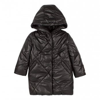 Зимняя куртка на девочку Bembi 7 - 13 лет Водоотталкивающая плащевка Черный КТ306