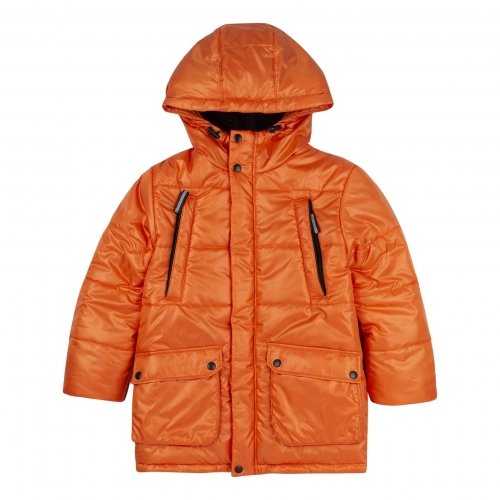 Зимняя куртка на мальчика Bembi 7 - 13 лет Водоотталкивающая плащевка Оранжевый КТ309