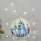 Новогодний шар на елку Santa Shop Кирилівська церква Молочный 10 см 4820001180374