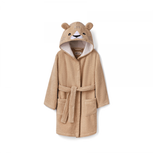 Махровый халат для детей Sasha Lion 7 - 10 лет Махра Бежевый 4406/3