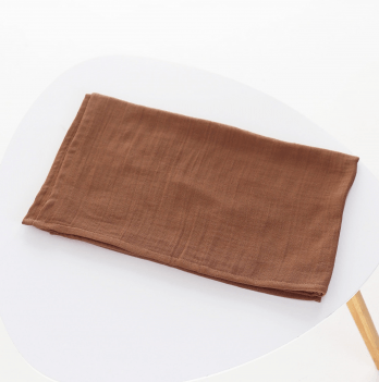Муслиновая пеленка для детей ELA Textile&Toys Однотон Муслин Коричневый 100х80 см MD002BW