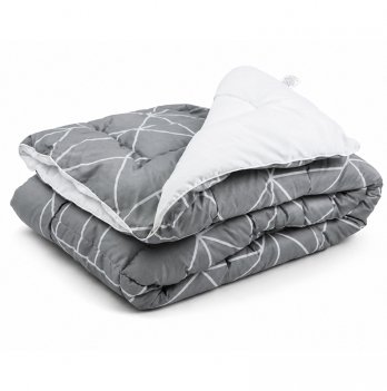 Одеяло демисезонное односпальное Руно Crystal Grey Серый 140х205 см 316.52_Crystal Grey demi