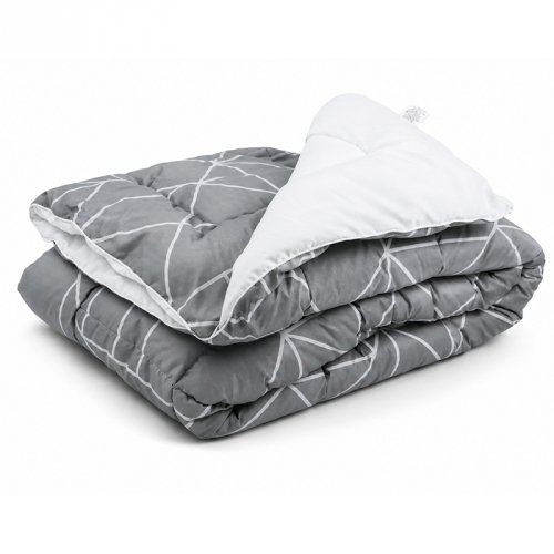Одеяло демисезонное евро двуспальное Руно Crystal Grey Серый 200х220 см 322.52_Crystal Grey demi