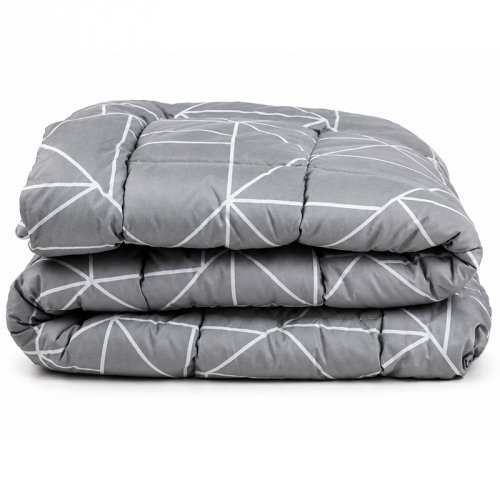 Одеяло демисезонное евро двуспальное Руно Crystal Grey Серый 200х220 см 322.52_Crystal Grey demi