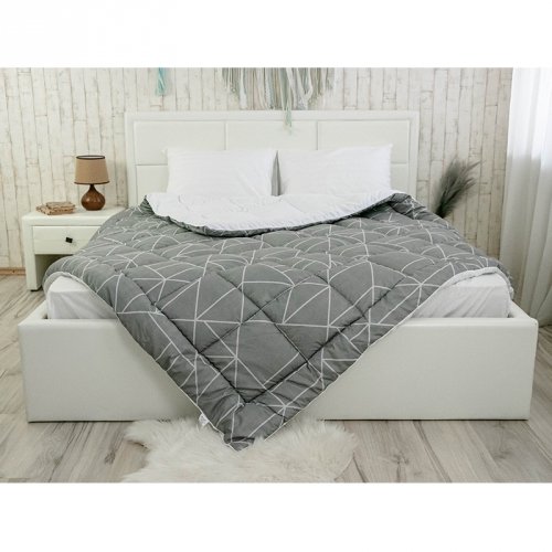 Одеяло зимнее двуспальное Руно Crystal Grey Серый 172х205 см 316.52_Crystal Grey
