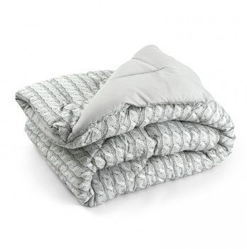 Одеяло зимнее евро двуспальное Руно Grey Braid 200х220 см Серый Р322.52_Grey Braid