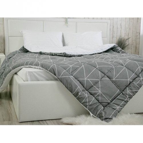 Одеяло зимнее односпальное Руно Crystal Grey Серый 140х205 см 321.52_Crystal Grey