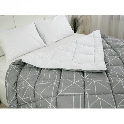 Одеяло зимнее односпальное Руно Crystal Grey Серый 140х205 см 321.52_Crystal Grey