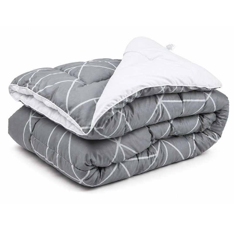 Одеяло зимнее евро двуспальное Руно Crystal Grey Серый 200х220 см 322.52_Crystal Grey