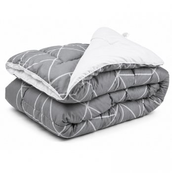 Одеяло зимнее евро двуспальное Руно Crystal Grey Серый 200х220 см 322.52_Crystal Grey