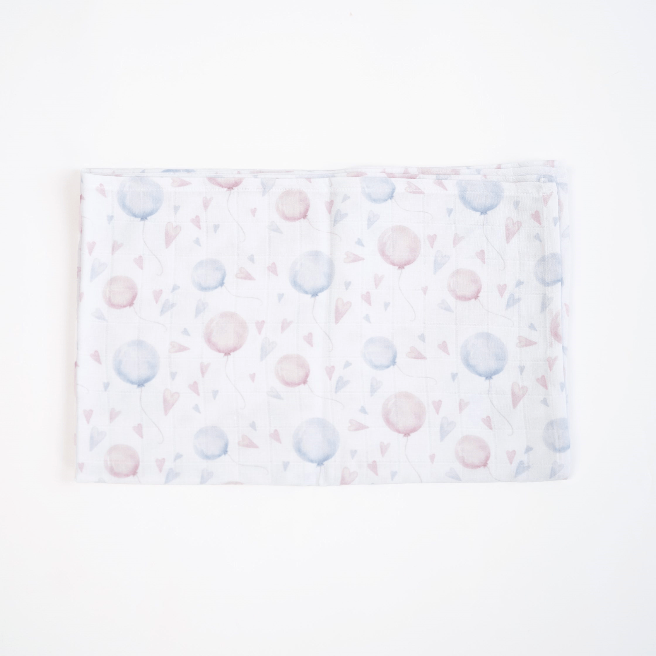 Муслиновая пеленка для детей ELA Textile&Toys Шарики Муслин Белый/Голубой/Розовый 100х80 см MD002BL Муслиновая пеленка для детей ELA Textile&Toys Шарики Муслин Белый/Голубой/Розовый 100х80 см MD002BL