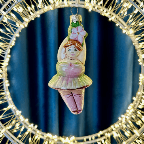 Елочная игрушка Rizdviani Istorii Квіткова фея Фиолетовый 12 см 4820001180411