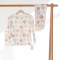 Пижама детская ELA Textile&Toys Цветочки 2 - 8 лет Интерлок Белый/Розовый/Коричневый PJ006DF
