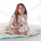 Пижама детская ELA Textile&Toys Цветочки 2 - 8 лет Интерлок Белый/Розовый/Коричневый PJ006DF