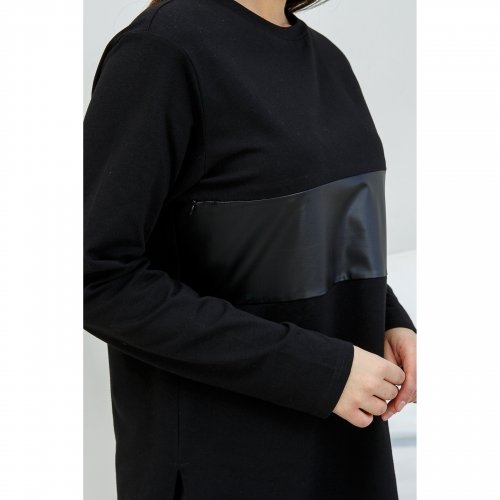 Лонгслив для беременных и кормящих Lullababe Mexico Black Черный LB06MX136