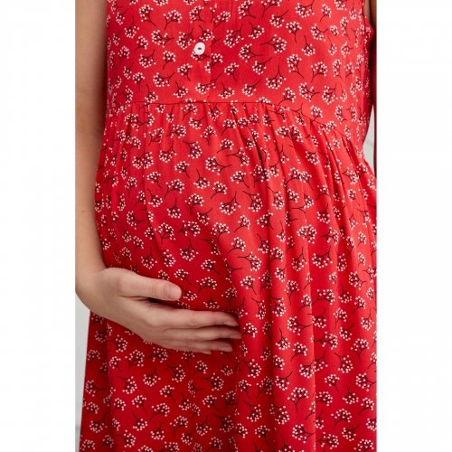 Летнее платье для беременных и кормящих Lullababe Sofia Red Красный LB04SF112