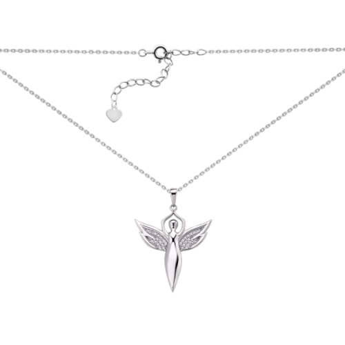 Колье серебряное женское UD Kashtan Фея с фианитами ЛК-0428р