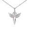 Колье серебряное женское UD Kashtan Фея с фианитами ЛК-0428р