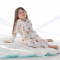 Пижама детская ELA Textile&Toys Лисички 2 - 8 лет Интерлок Белый/Бежевый PJ006FX