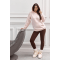 Лосины в рубчик для беременных на флисе Dianora Шоколадный 2322 1298