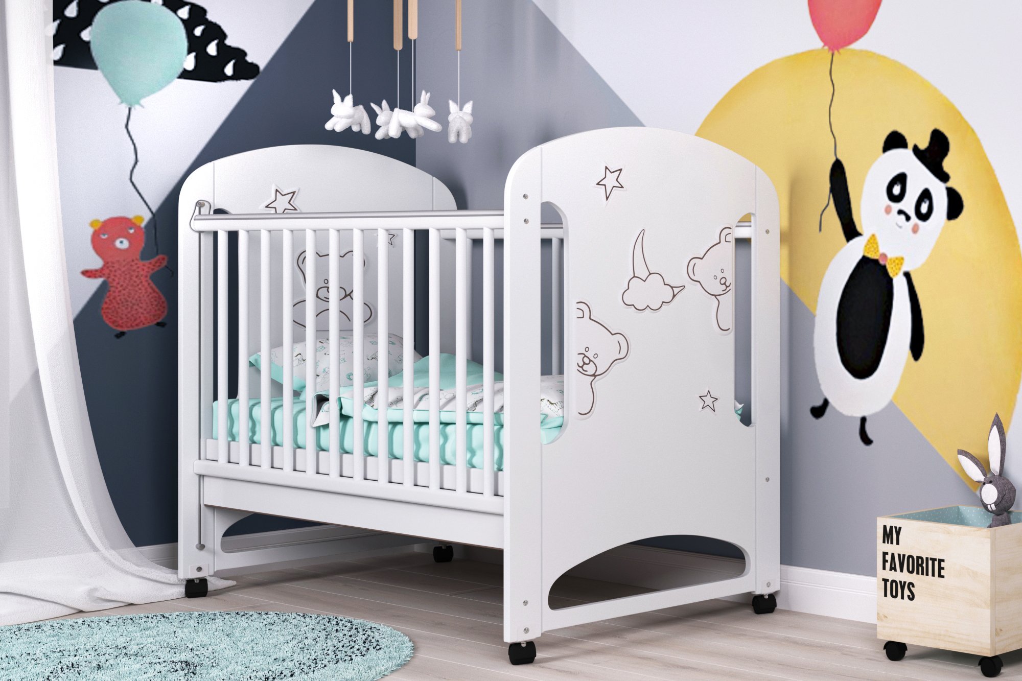Детская кроватка СидиМ Мишутка Baby Cot Bear Детская кроватка СидиМ Мишутка Baby Cot Bear