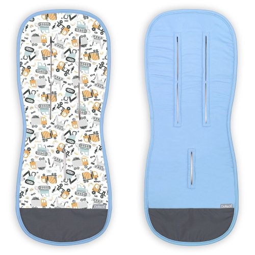 Матрасик в коляску ДоРечі Строительство Голубой 89х37 см 1930/34